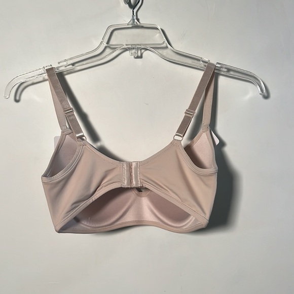 RENE ROFE NWT Beige 3 Hook Comfort Molded Padded Cup Wire Free Bra SZ 36D - Picture 2 of 10